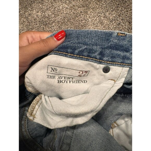 Polo Ralph Lauren Avery Boyfriend Jeans Rainbow Stripe Ribbon Size 27 - Picture 7 of 10